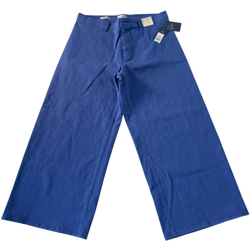 Universal Thread Womens Sailor Wide Leg High Rise Pants Blue Size 17 Regular NWT